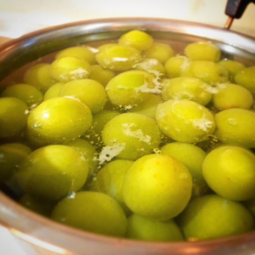 梅雨入りしました東京地方、いや、そんなタイミングで梅シロップを作っちゃいましょう！と、今回は梅のみもやわらかくお召し上がりいただけるようなのがイイネ！とぬまっちがあれこれ調べて、ひとまず青梅を下茹で中！楽しみですな！（お）