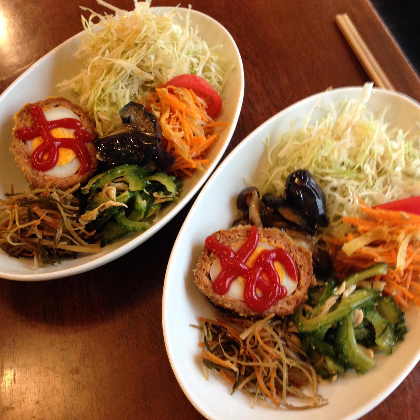 okayanの「お」と店長の「あ(麻美)」！
誰のまかないか一目で分かる、ワクワクします！(うめ)