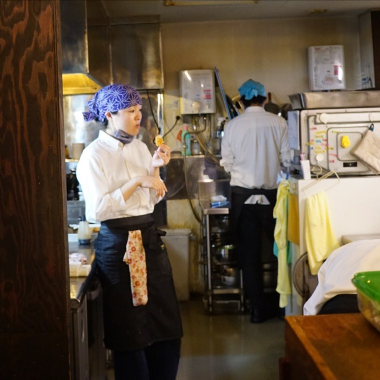 お、終わった…ほっとひと息（お）