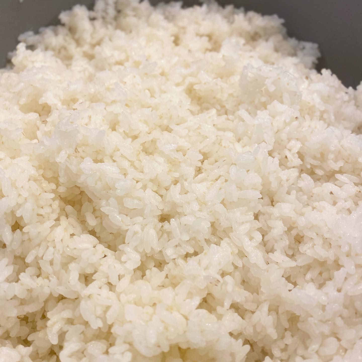 リトスタの新米始まっております〜。　山口県の阿東は地元では有名な米どころ、美味しいお米と言われております。こちらはオーナーokayanの地元、リトスタでは毎年このお米を農家さんから直接買い、玄米で送ってもらい、毎朝お店で五部付き精米して炊いております。
新米の時期は五分付きでも充分な白さ！お米の旬を存分に味わっていただきたい〜！（麻）