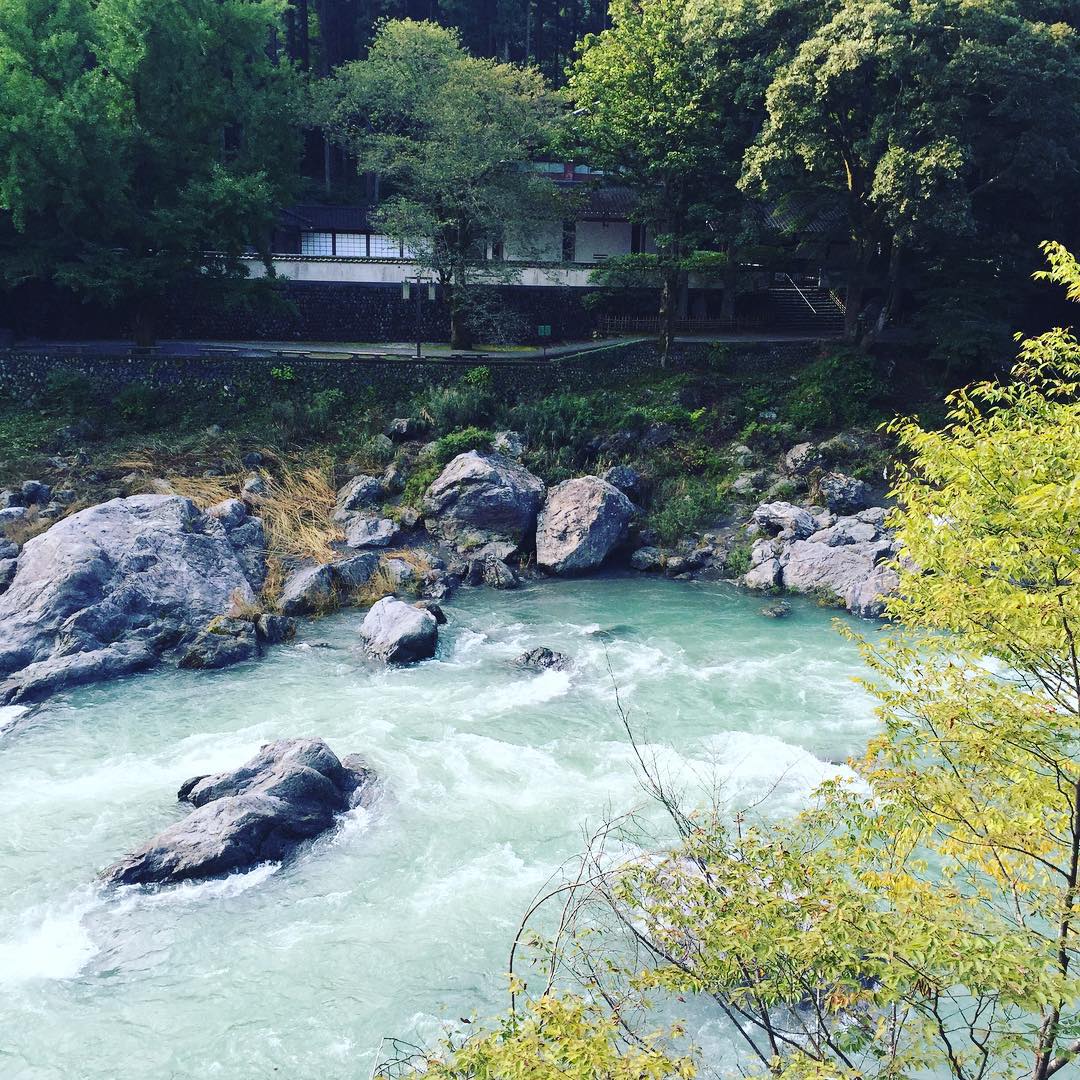 目が覚めて、窓を開けるとこの景色が寝床から見られる贅沢。