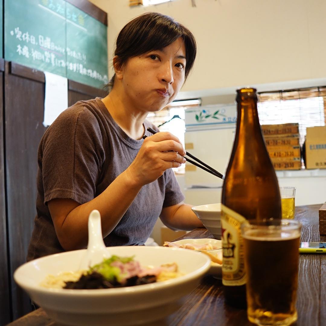 ミヤザキさんは中華そば醤油…明日がお誕生日なので今日のお休みはとにかくおいしいものをたべるつもりです！（笑）