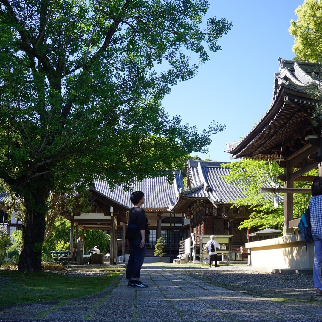 酔鯨の蔵近くはお遍路のお寺、雪渓寺にお札を納めに参りました…いや、お寺前に着くや否や「ここ来たことある！」ともう15年以上前の自転車遍路の記憶が蘇るもんなのでありますな。のどかで静かでいいお寺です（お）