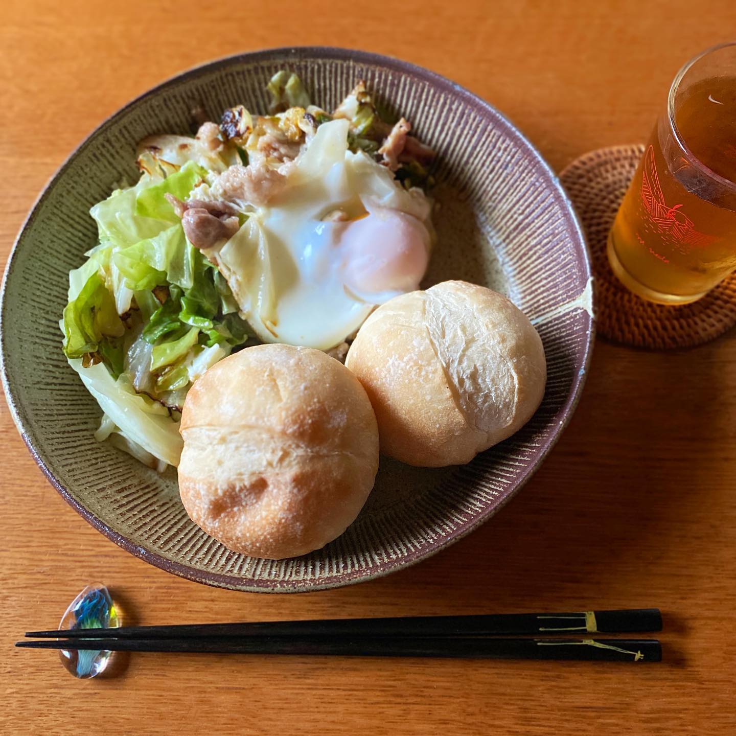 今週もよく頑張りました！　の定休日チカぱん昼ごはん。日曜日はランチも夜もこれ以上無いくらい忙しく嬉しい悲鳴。今日はゆっくりするぞー。