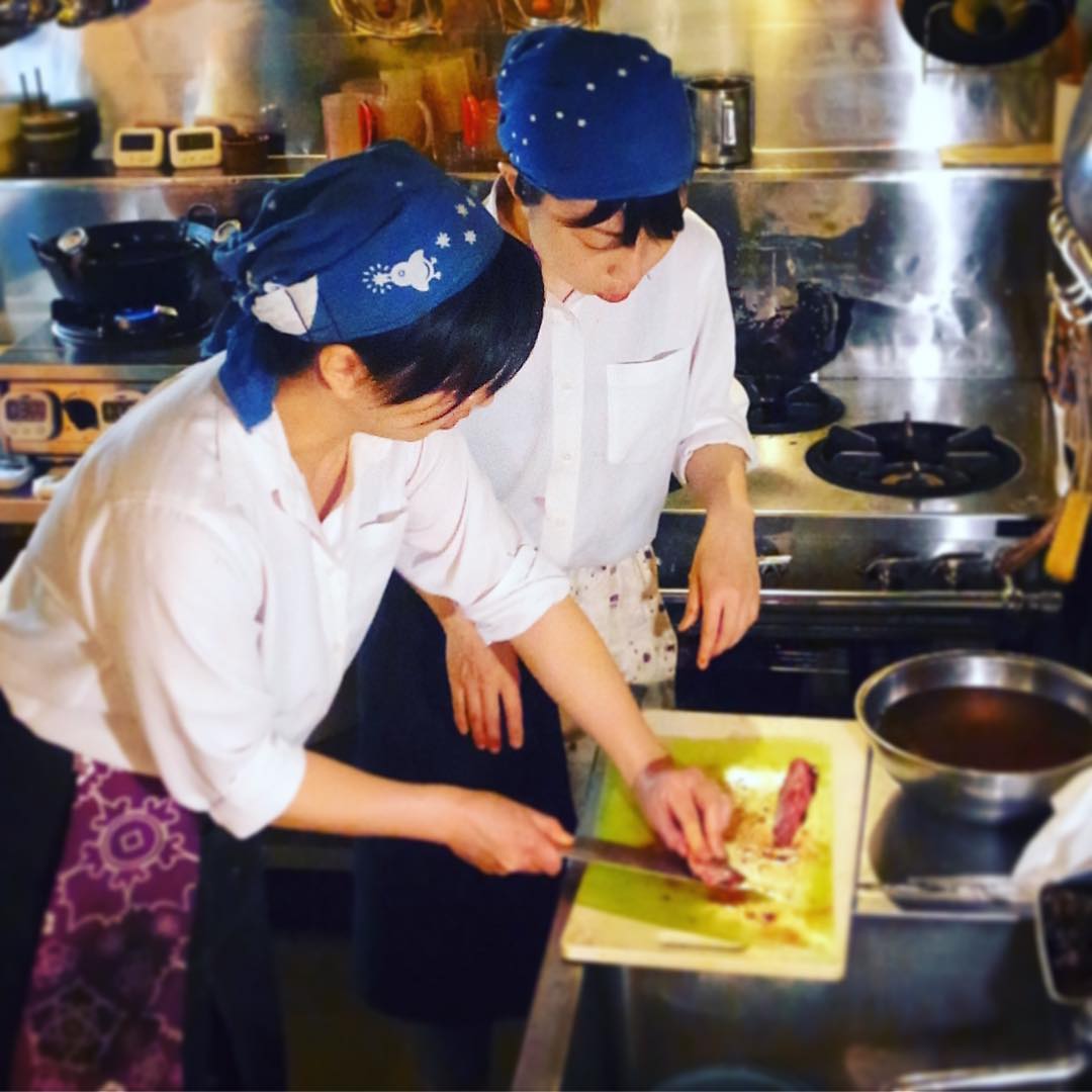 いわしの三枚下ろし熱血指導中（笑）（お）