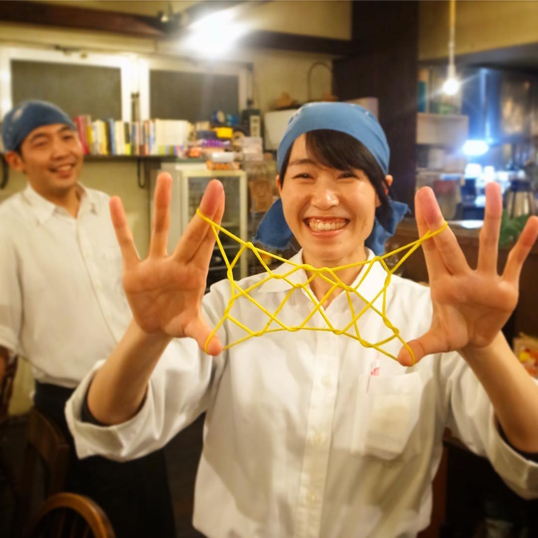 できたーっ！とぬまっち！子どもの頃はあやとり得意だったんですと、その言葉通り「銀河」完成！と、その大きくてきれいな手もすばらしい！（笑）（お）